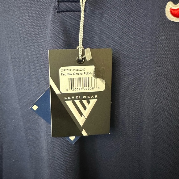 NWT Levelwear Men's Boston Red Sox Omaha Performance Polyester Polo Navy XXL - Picture 6 of 9